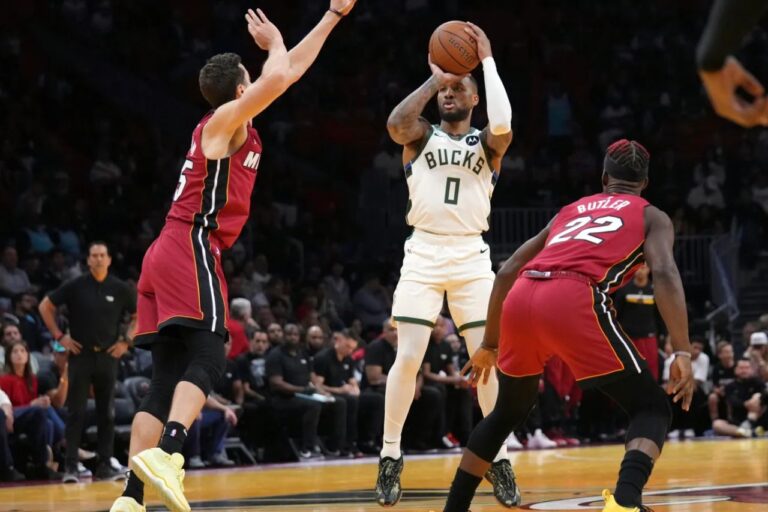 Lillard Leads Bucks to 106-103 Victory Over Heat in Giannis' Absence