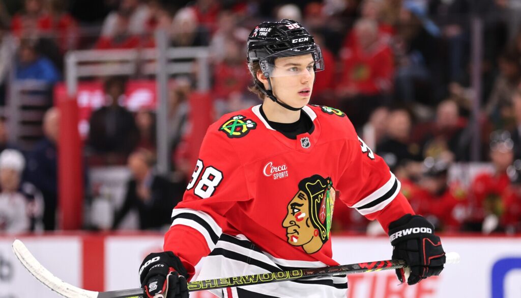 Blackhawks reducing Connor Bedard's faceoff responsibilities while keeping him at center